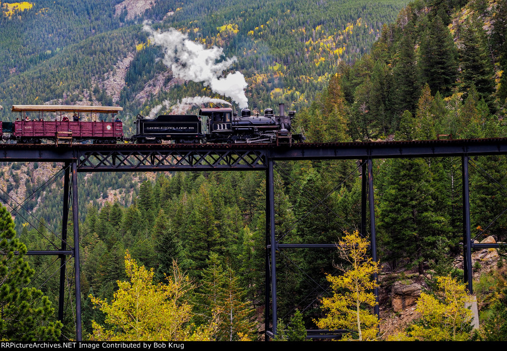 GLRX 111 on the Devil's Gate high trestle